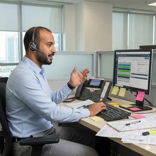 Telephone switchboard operator