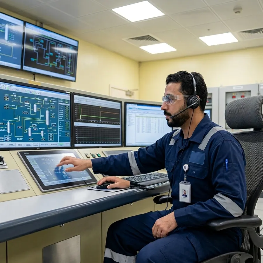 Gas processing plant operator